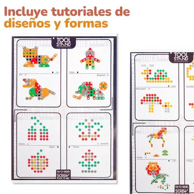 Caja de Herramientas - Magical Ceations®️ 203 piezas - Incluye Manual de Diseños