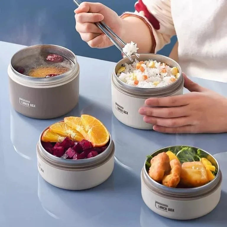 Lonchera Termica Luchbox®️ - Set 4 Puestos -Tu comida caliente por mas tiempo.