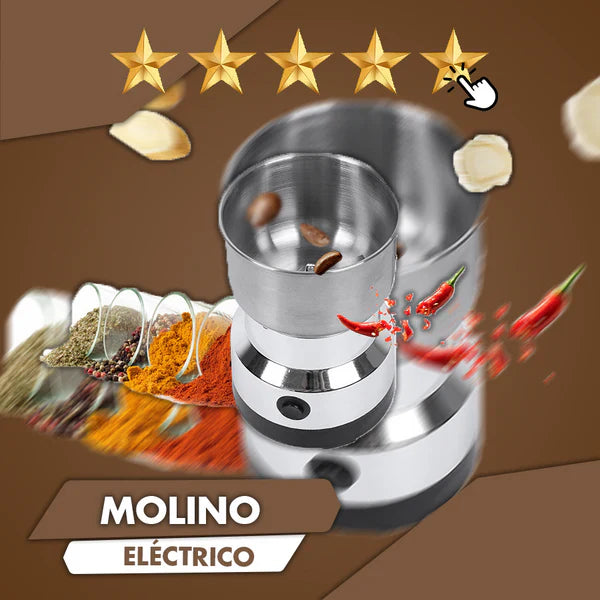 Molino Eléctrico Para Especias- 💫Controla la textura y disfruta de resultados perfectos🍃