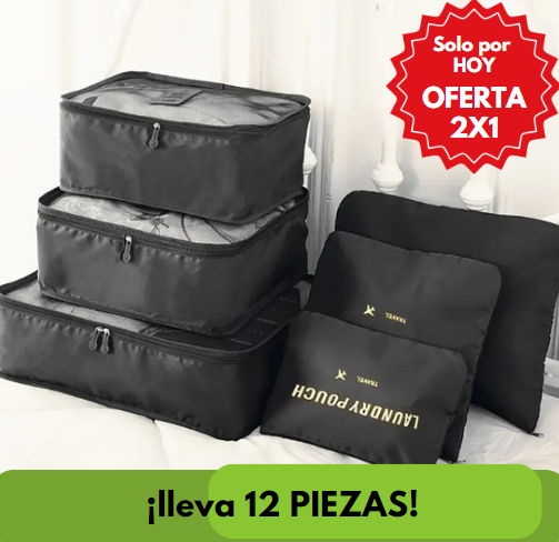 SUPER OFERTA 2X1 - Organizador De Maleta Para Tu viaje 12 piezas- EASY TRAVEL®️