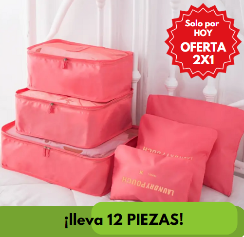 SUPER OFERTA 2X1 - Organizador De Maleta Para Tu viaje 12 piezas- EASY TRAVEL®️