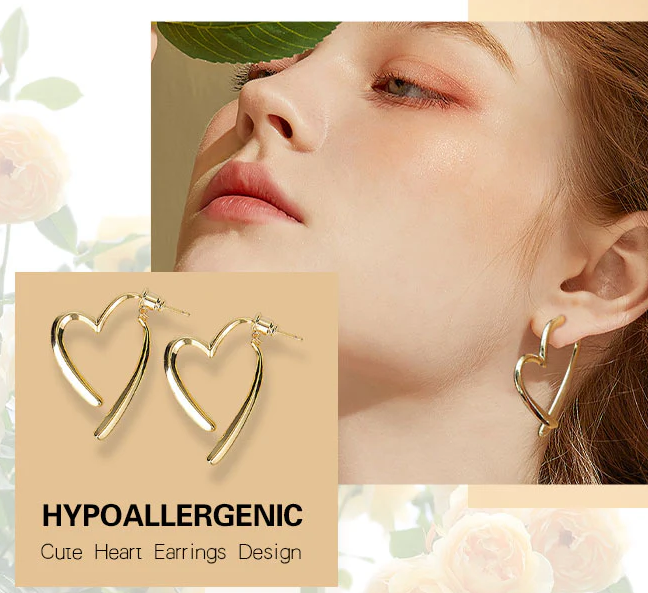 Pendientes En Forma De Corazón - OFERTA 2X1 - Caja de Regalo Incluida