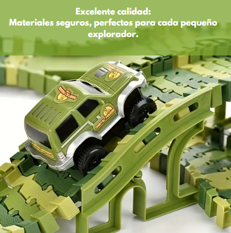 Pista Jurassic Adventure®️ - Set de 256 Piezas