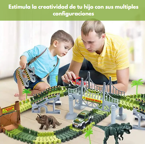 Pista Jurassic Adventure®️ - Set de 256 Piezas