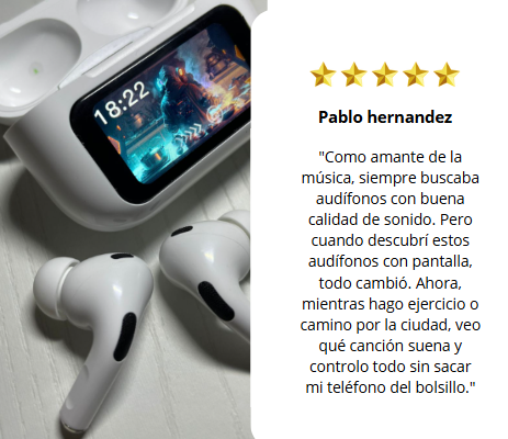 Audífonos Bluetooth A9 PRO Touch Screen - OFERTA LIMITADA