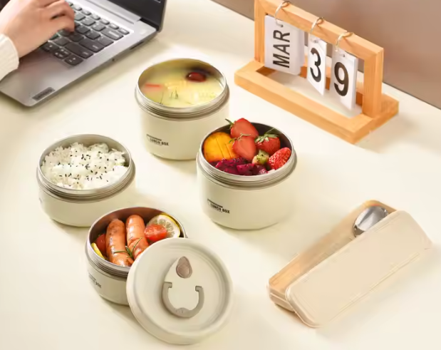 Lonchera Termica Luchbox®️ - Set 4 Puestos -Tu comida caliente por mas tiempo.