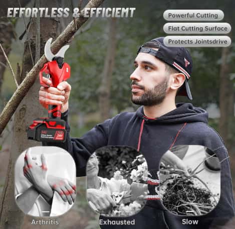 Tijera Automática Para Podar🌱 ¡Libérate del esfuerzo y del dolor de manos!