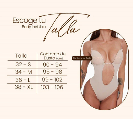 Body Invisible Deluxe🔥Descubre el body invisible que no se nota y realza todo.