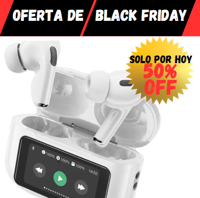 Audífonos Bluetooth A9 PRO Touch Screen - OFERTA LIMITADA