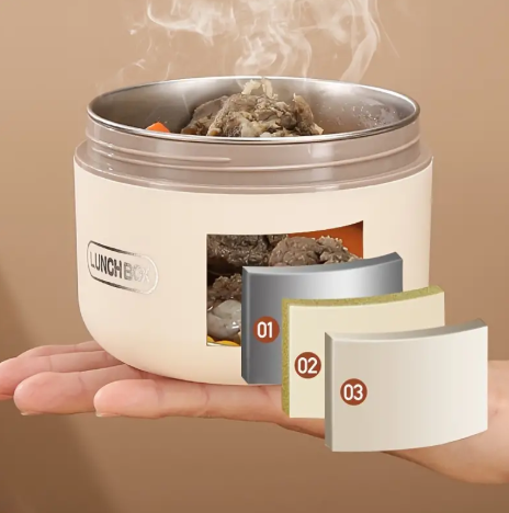 Lonchera Termica Luchbox®️ - Set 4 Puestos -Tu comida caliente por mas tiempo.