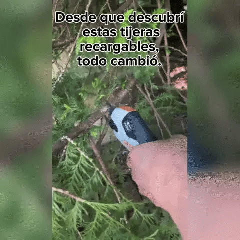 Tijera Automática Para Podar🌱 ¡Libérate del esfuerzo y del dolor de manos!