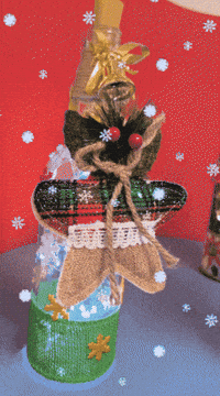 Botella Navideña Con luz led -magical christmas®️ - 50% de descuento en todas las Referencias