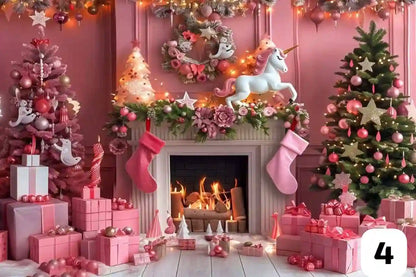 Telón Navideño Mágico 2.50 X 2.10 + Cinta adhesiva doble faz x 5 mts🎄Transforma Tu Navidad🎁50% OFF🎁