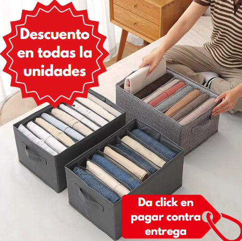 Organizador De Ropa Plegable - Organized Clothes®️- HASTA tres unidades con un super DESCUENTO