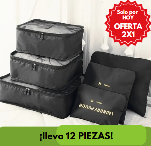 SUPER OFERTA 2X1  - Organizador De Maleta Para Tu viaje 12 piezas- EASY TRAVEL®️