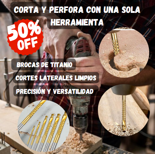 Set De 6 Brocas Fresadoras Para Corte Lateral 🛠️¡Realiza cortes laterales con precisión!
