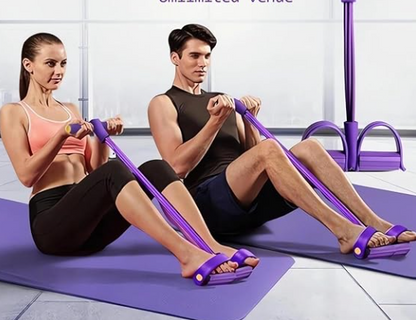SUPER COMBO Banda Elastica + Banda en 8 Versátil💪 Fortalece sin dañar tus articulaciones.✅