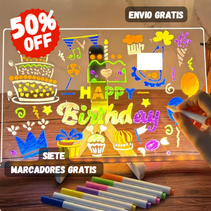 Magic Doodle LED 🚨Tus Ideas En Arte Luminoso🎁50%OFF