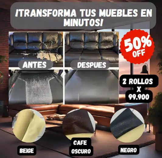 Adhesivo Reparador De Cuero 💫Dale Vida a Esos Muebles Desgastados😮