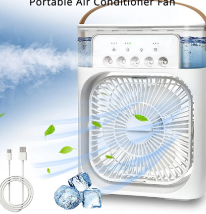 Ventilador Portátil Con Humidificador 3 en 1 Cold Air®️