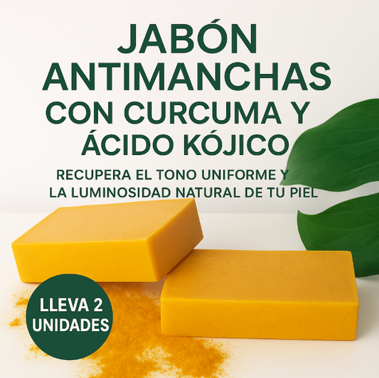 Jabon Antimanchas De Cúrcuma y Acido Kójico x 2 UNIDADES