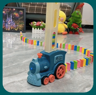 TREN EXPRESO DOMINO + ACCESORIOS®️Haz Que Tu Hijo Fortalezca La Creatividad🎁50% OFF