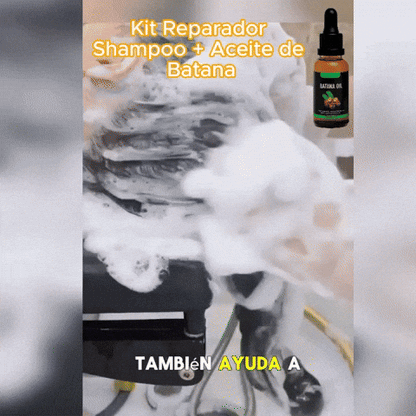 Batana Revival Kit Shampoo 250 ml + Aceite 15ml💎Tratamiento Reparador 🎁50% OFF.