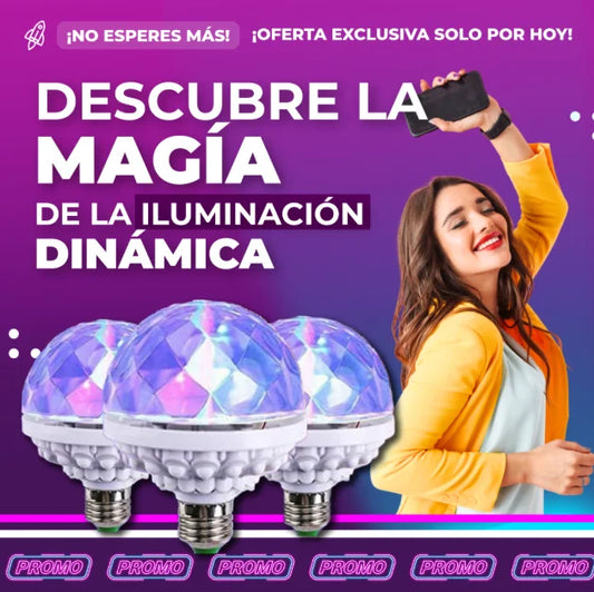 PAGA 1 LLEVA 2 Luces Led Giratorias 💡¡Olvídate del bombillo aburrido!